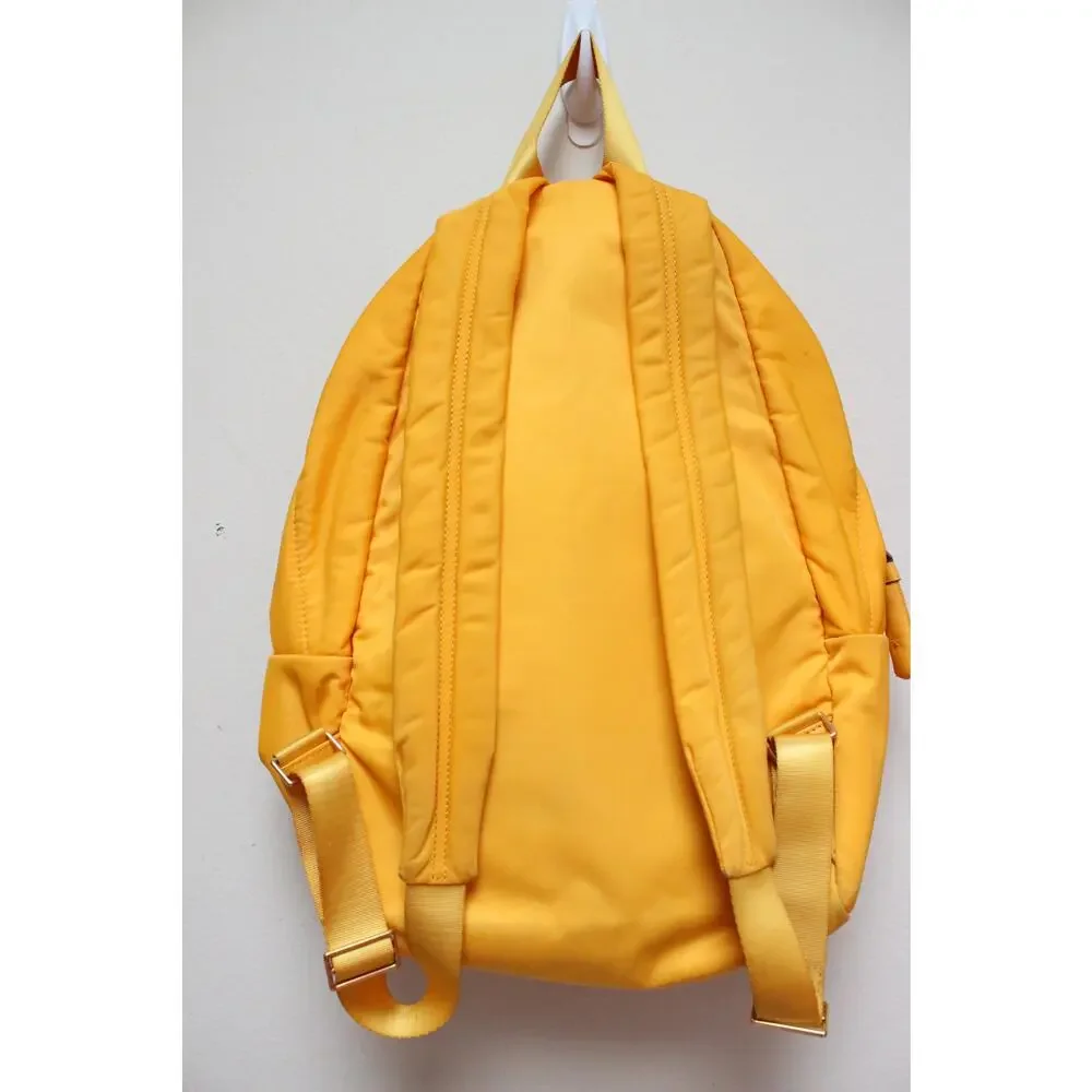 Anya Hindmarch Yellow Smiley Happy Winking Face Chubby Small Nylon Backpack